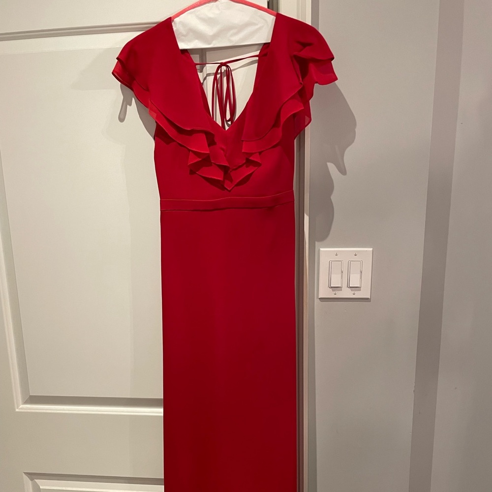 Guess Marciano Red Full Length Dress